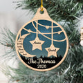 Love Our Family - Personalized 1-layered Wood Ornament