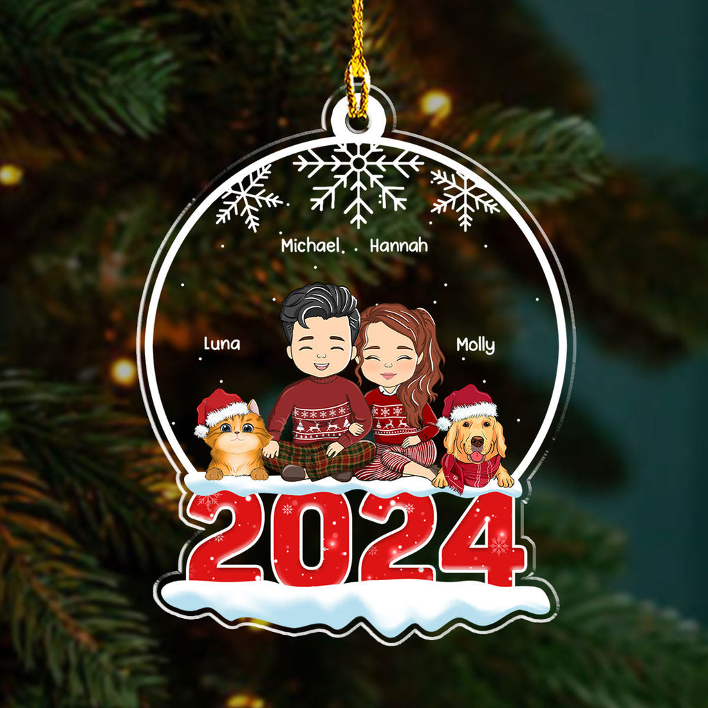 Snow Globe With Pet - Personalized Acrylic Ornament