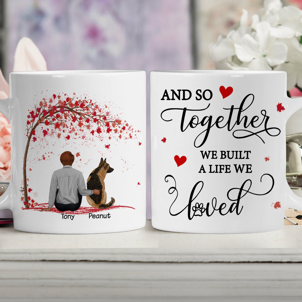 Custom Christmas Birthday Gifts For Dog Lovers • Together We Built - Personalized Coffee Mug