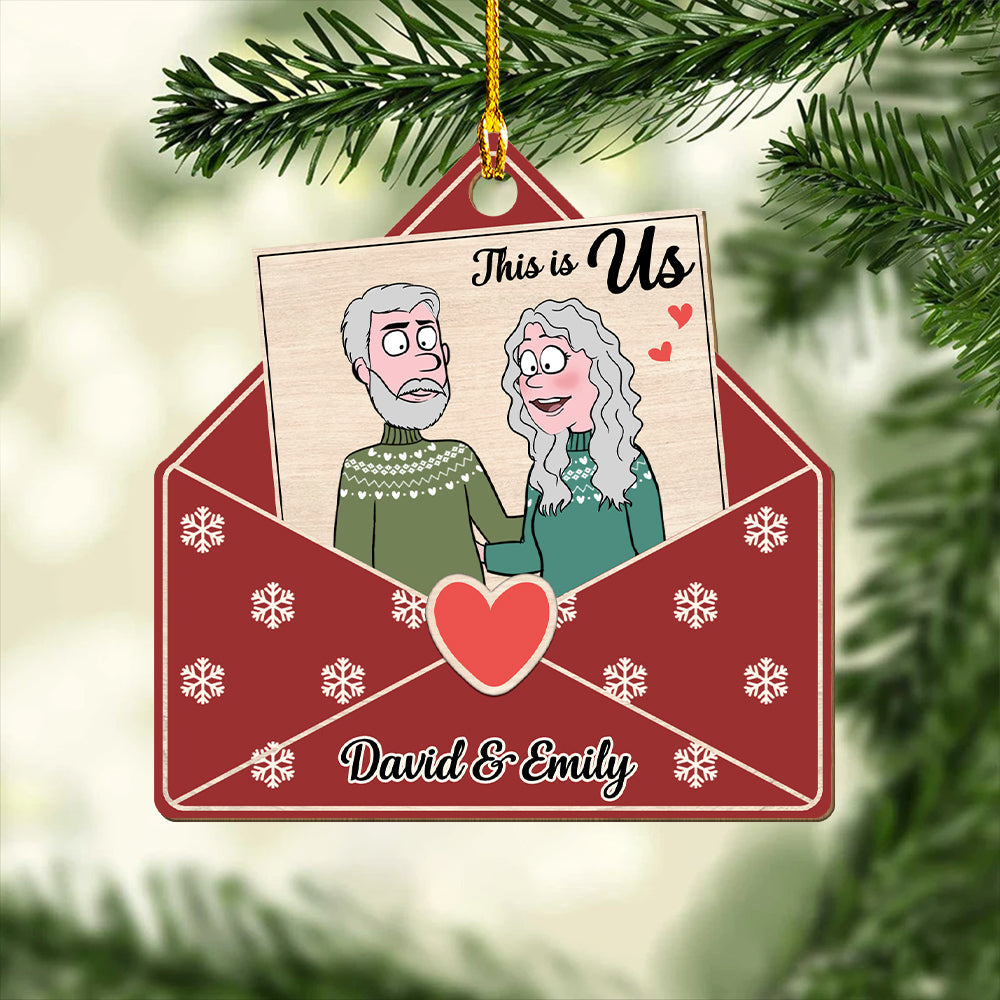 This Is Us - Personalized 1-layered Wood Ornament