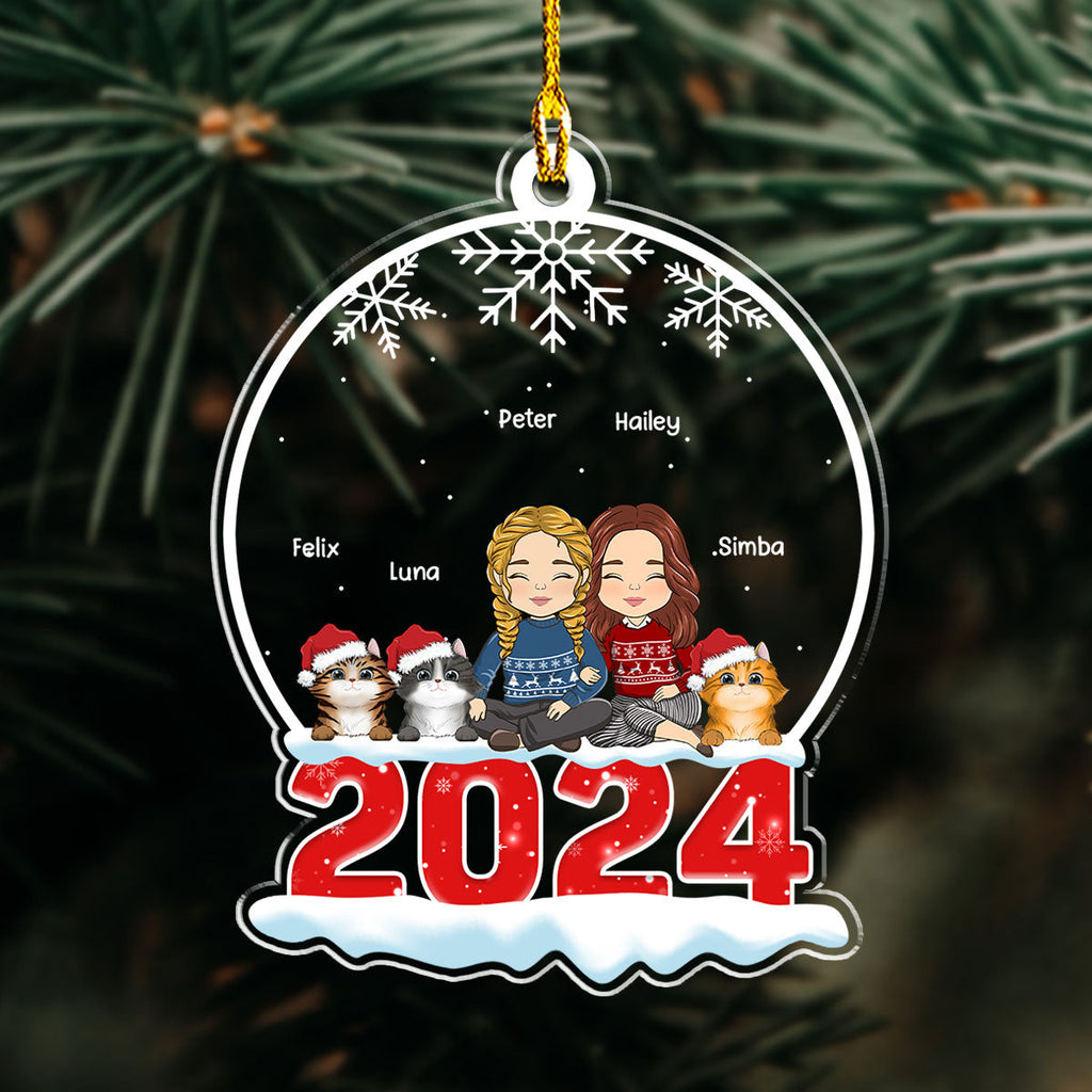 Snow Globe With Pet - Personalized Acrylic Ornament