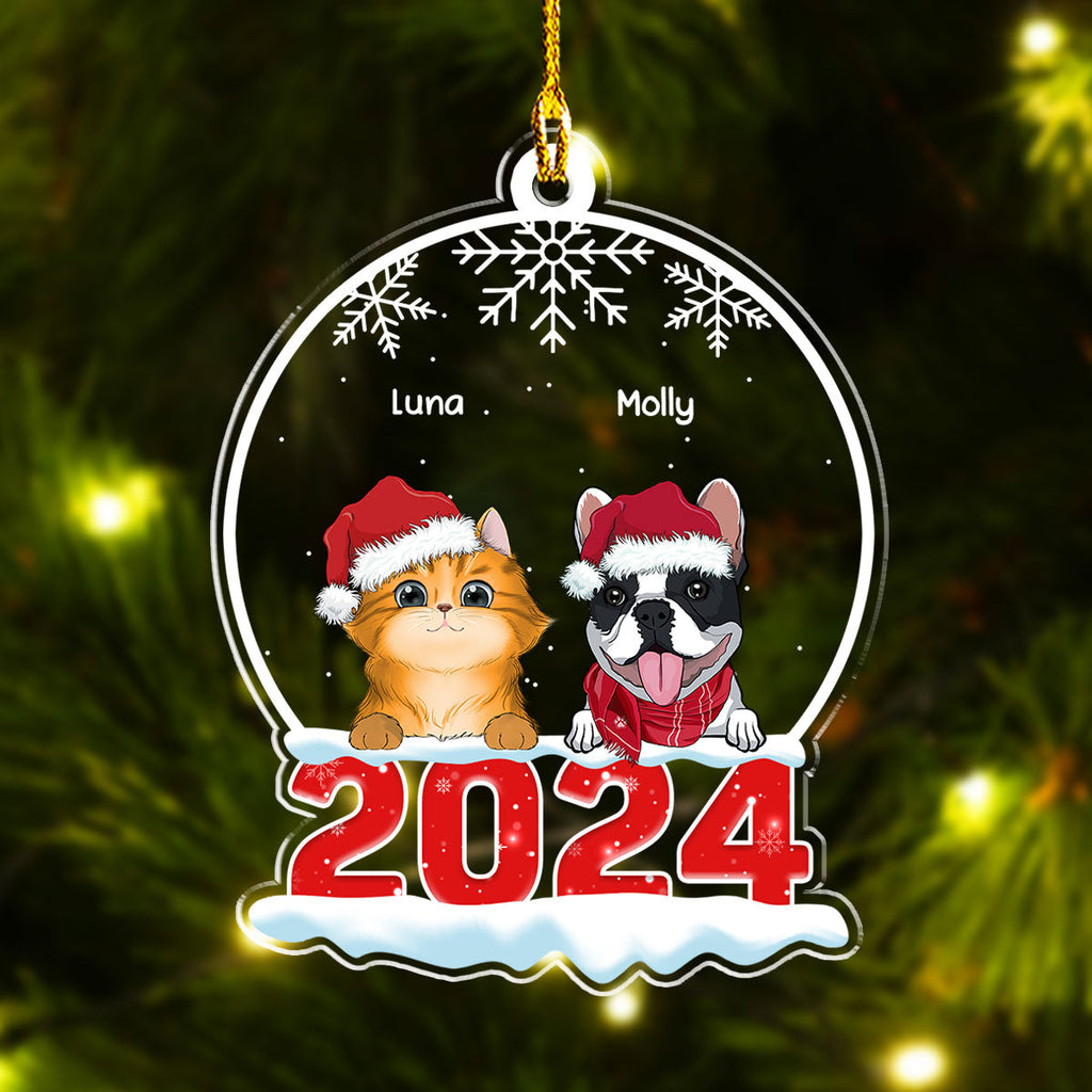 Pet Snow Globe - Personalized Acrylic Ornament