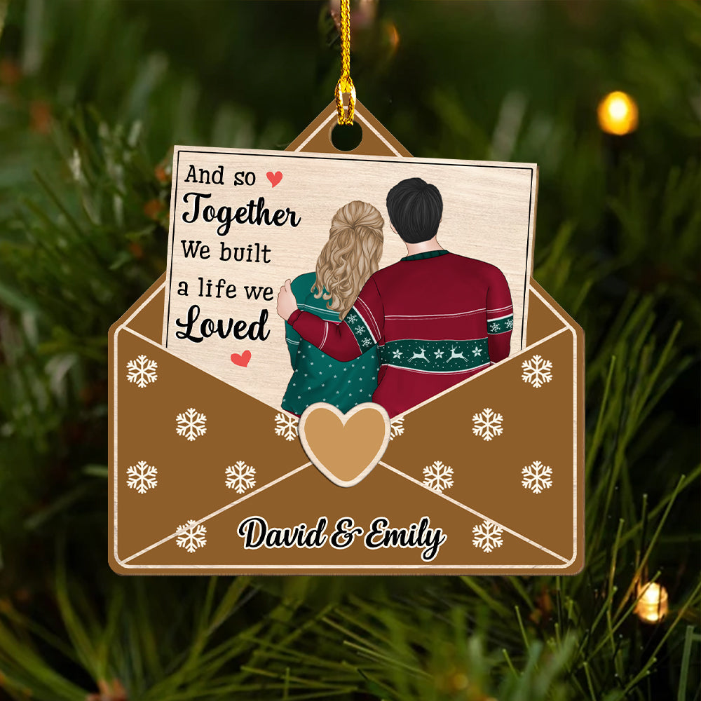 And So Together - Personalized 1-layered Wood Ornament