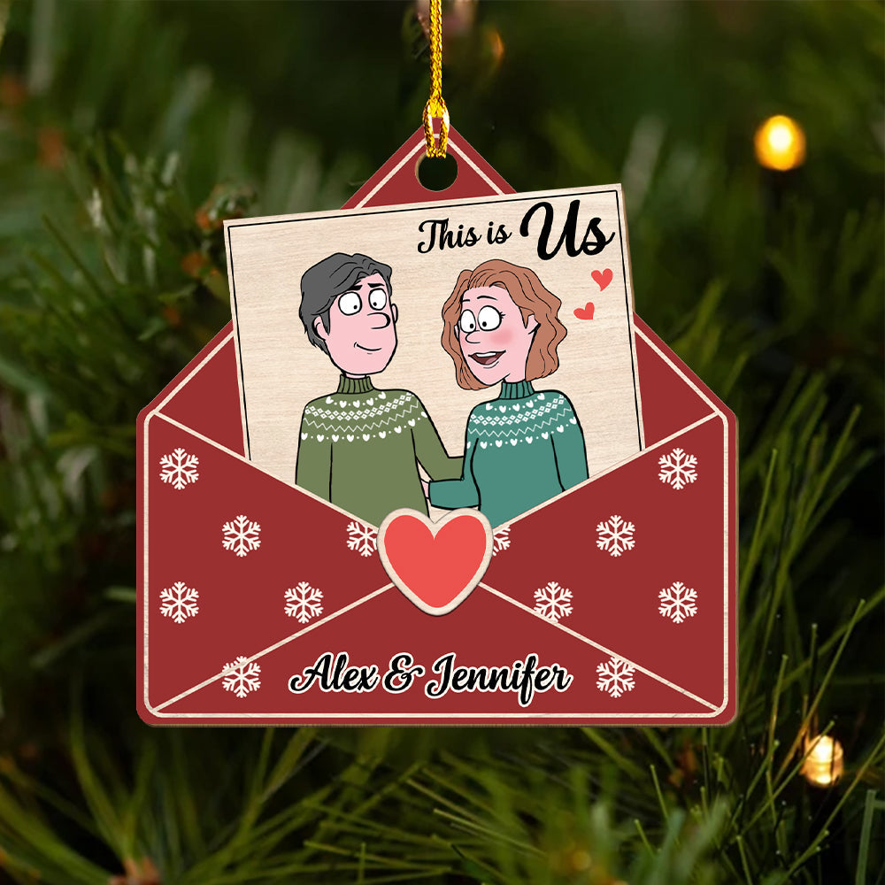 This Is Us - Personalized 1-layered Wood Ornament
