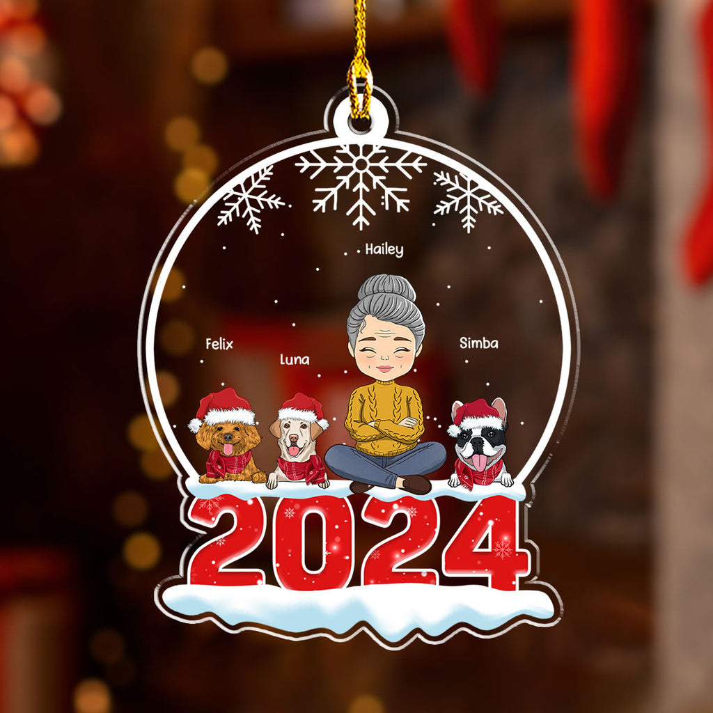 Crystal Snow Globe - Personalized Acrylic Ornament