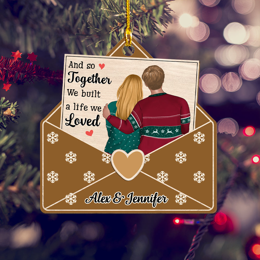 And So Together - Personalized 1-layered Wood Ornament