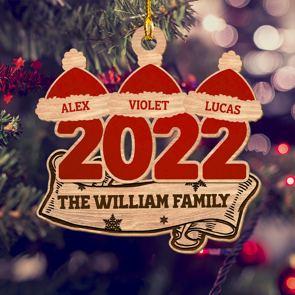 Gathering 2022 - Personalized 1-layered Wood Ornament