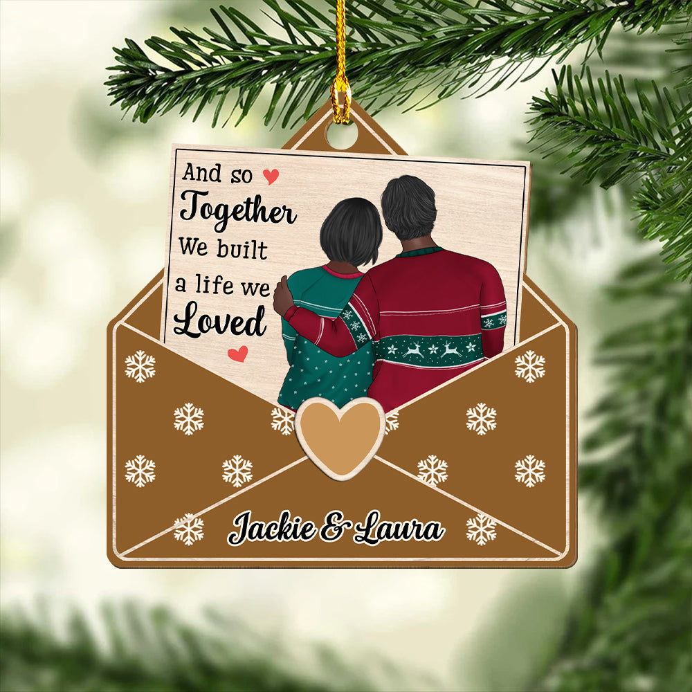 And So Together - Personalized 1-layered Wood Ornament