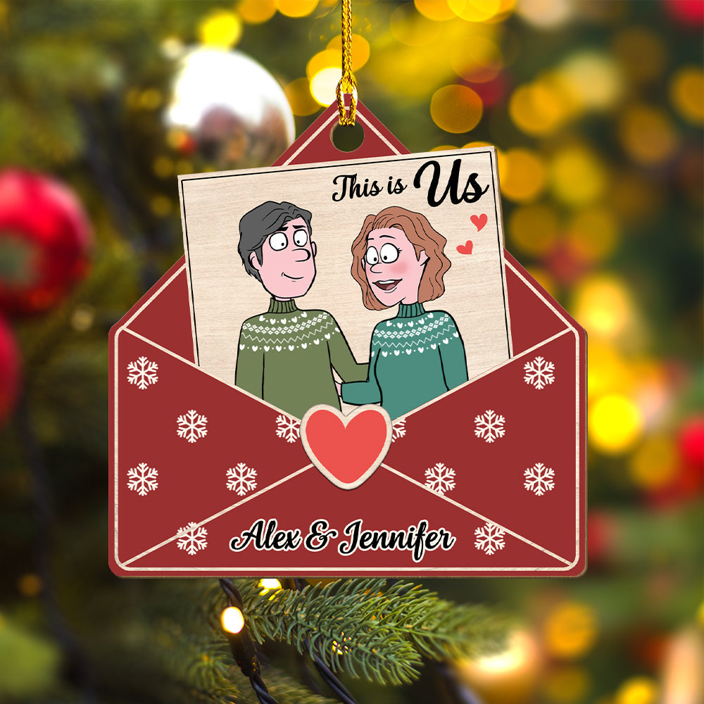 This Is Us - Personalized 1-layered Wood Ornament