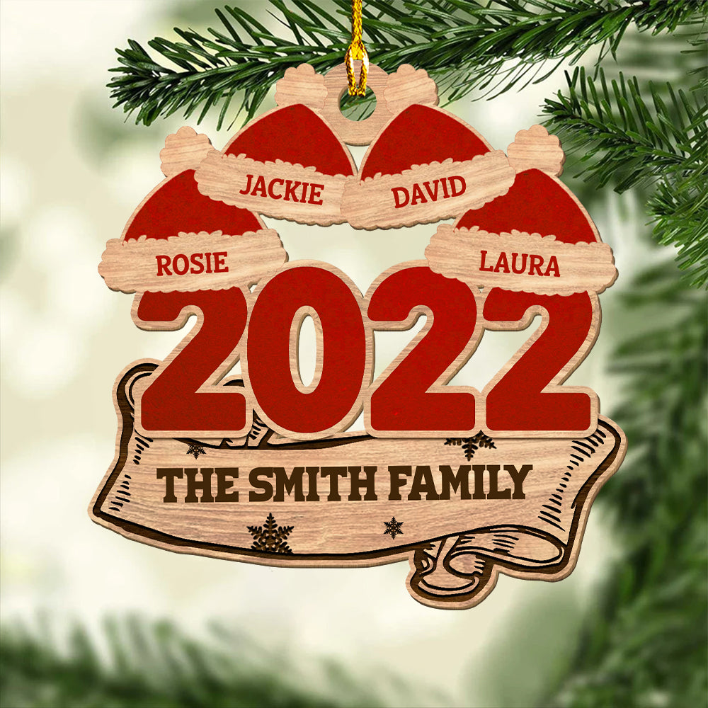 Gathering 2022 - Personalized 1-layered Wood Ornament
