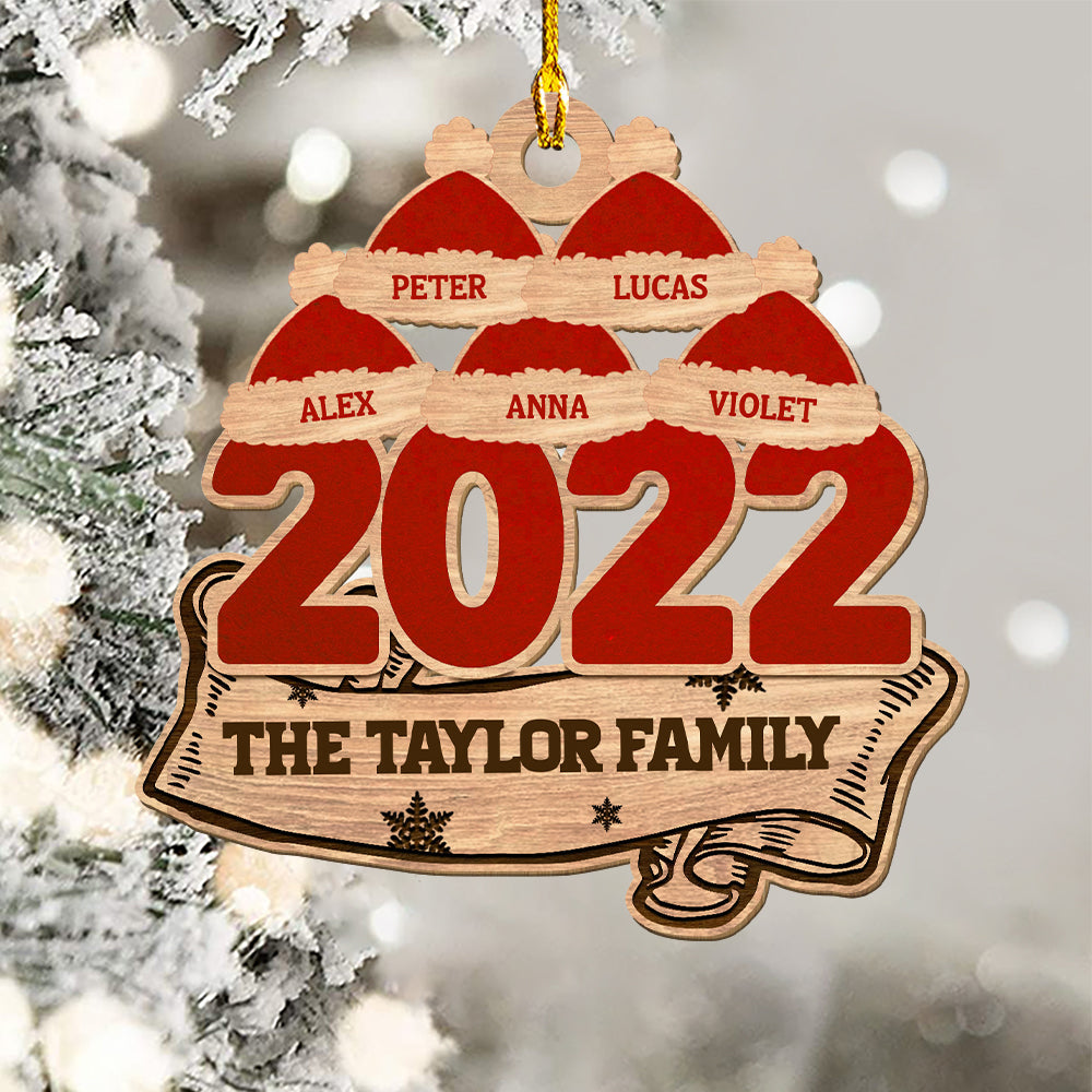 Gathering 2022 - Personalized 1-layered Wood Ornament