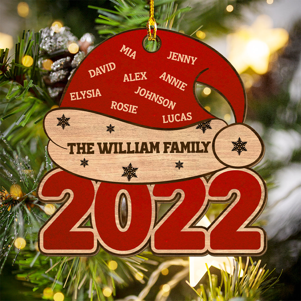 Family Together - Personalized 1-layered Wood Ornament