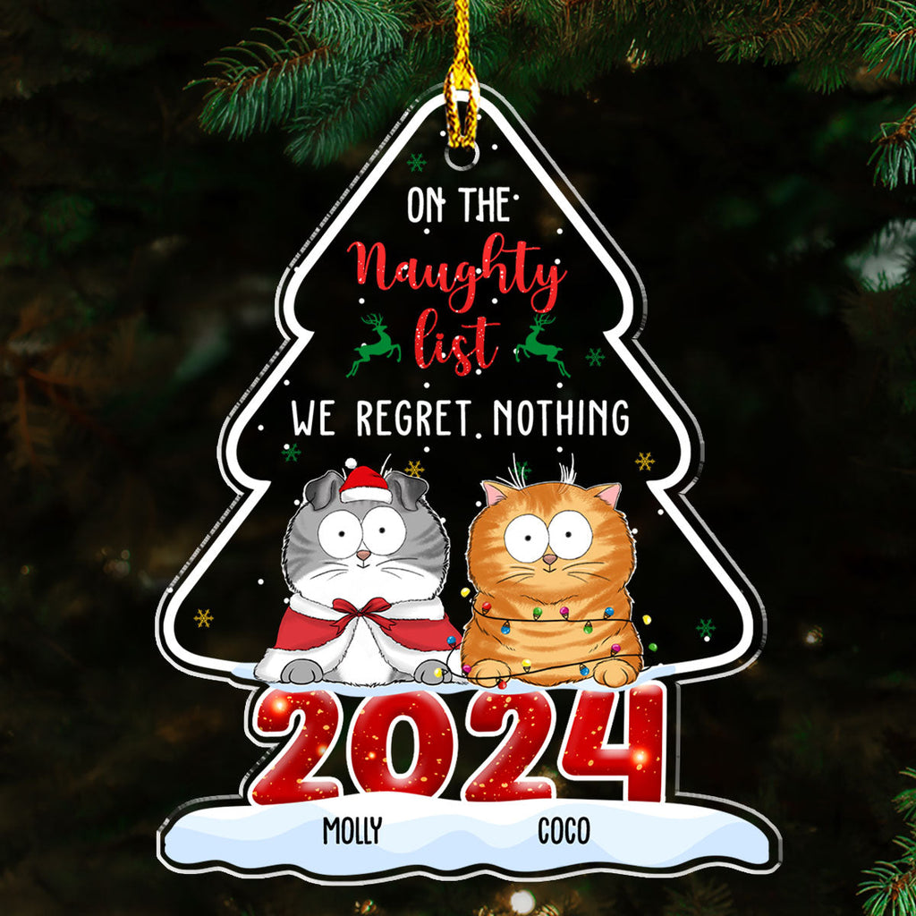 On The Naughty List - Personalized Acrylic Ornament