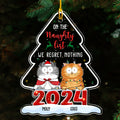 On The Naughty List - Personalized Acrylic Ornament