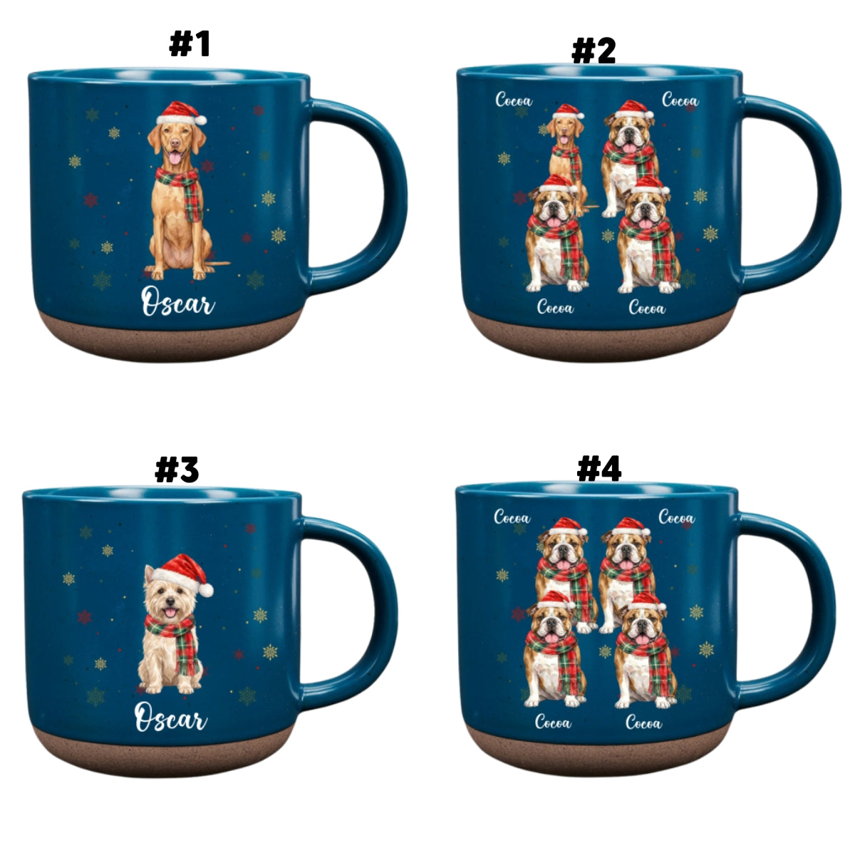 Merry Paws - Personalized Pottery Mug