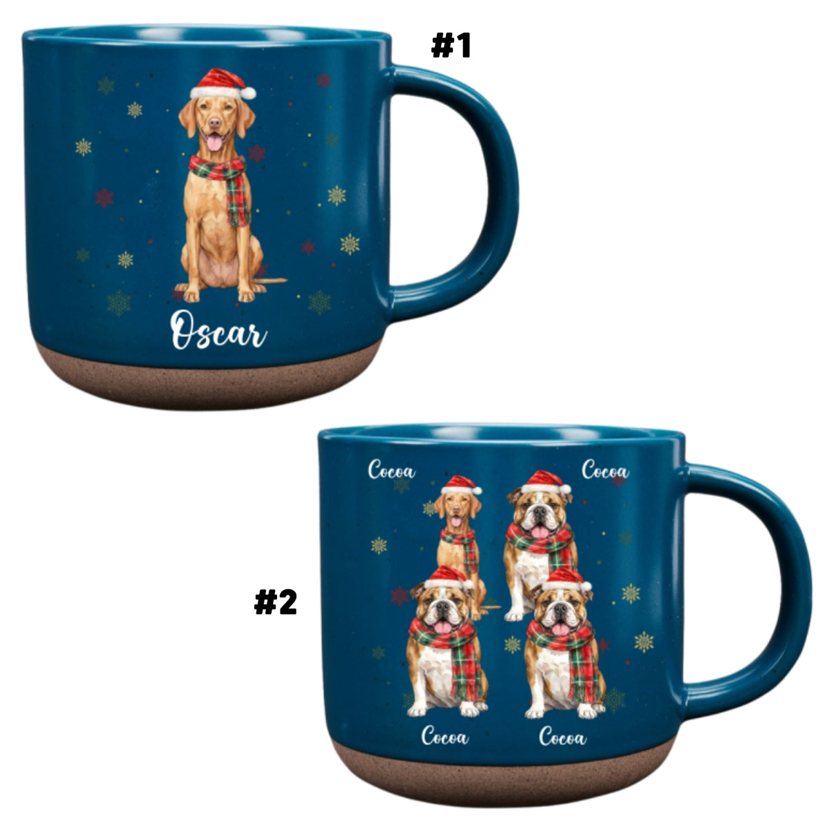 Merry Paws - Personalized Pottery Mug