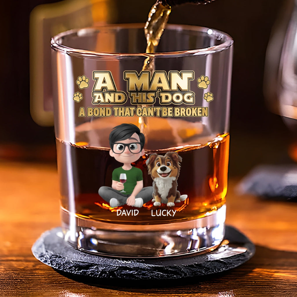 Luxury Dog Dad Drink - Personalized Whiskey Glass
