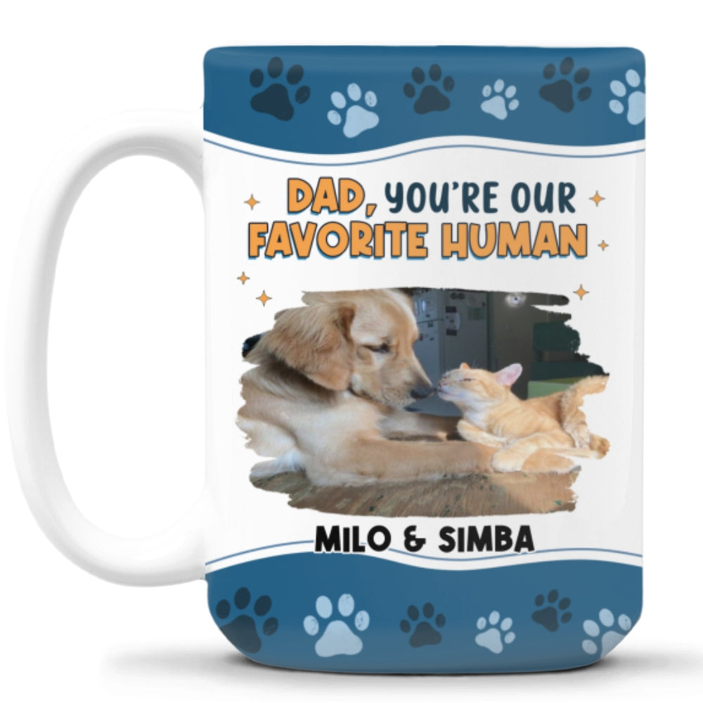 Custom Photo Mother's day Birthday Gifts For Cat Mom, Cat Lovers • I Love You The Most Ver Pet Photo - Personalized Coffee Mug