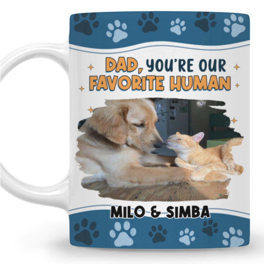 Custom Photo Mother's day Birthday Gifts For Cat Mom, Cat Lovers • I Love You The Most Ver Pet Photo - Personalized Coffee Mug