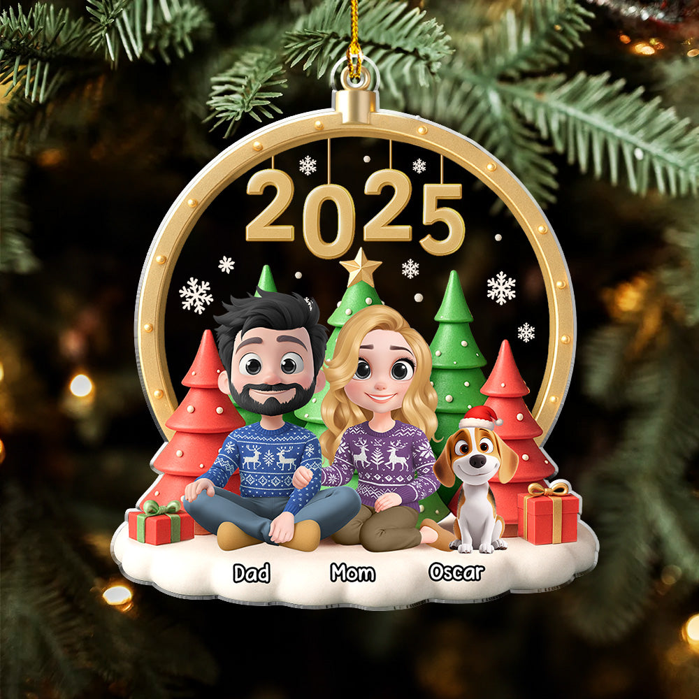 Custom Christmas Decor Home Birthday Gifts For Dog Lovers • From Now Always Us - Personalized Acrylic Ornament