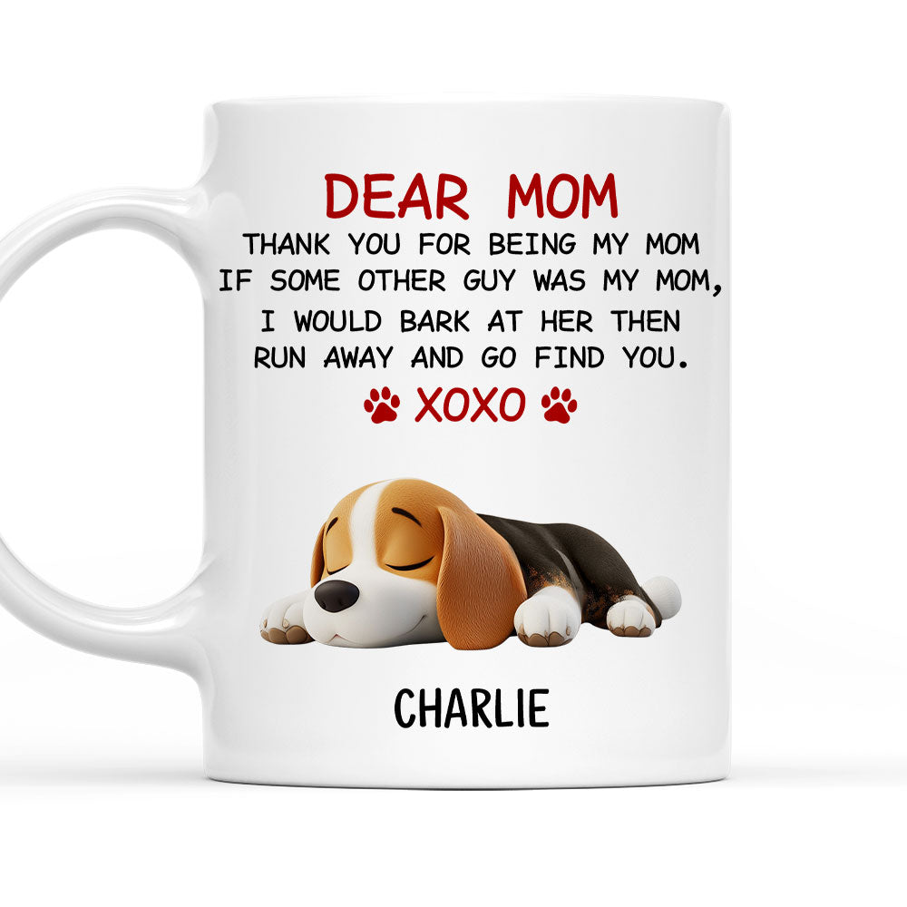 Custom Christmas Birthday Gifts For Dog Lovers • Xoxo Dog Mom - Personalized Coffee Mug