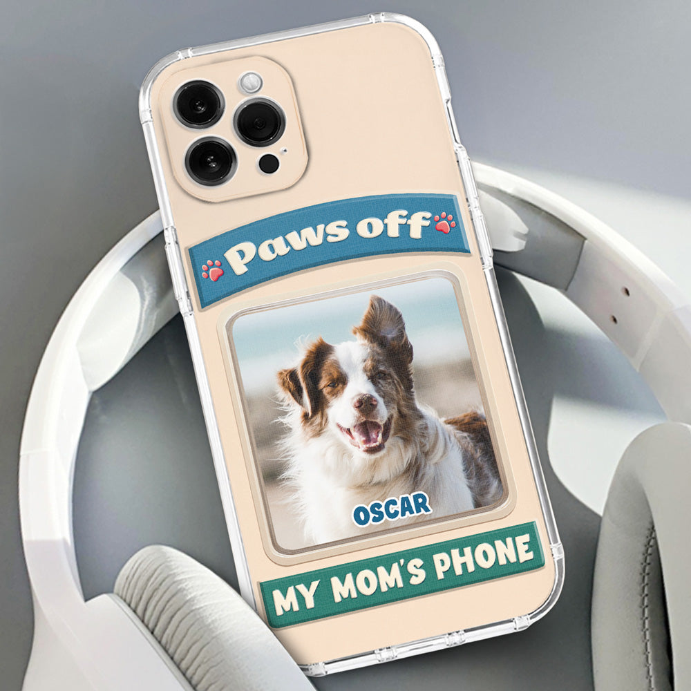 Paws Off This Phone Photo - Personalized 3D Inflated Effect Phone Case