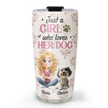 Custom Mother's day Birthday Gifts For Dog Mom, Dog Lovers • Letter To You - Personalized 3D Effect Tumbler
