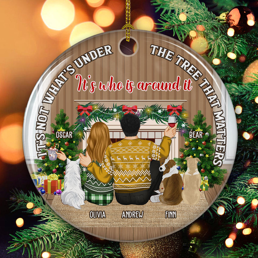 What Is Under The Tree Matter - Personalized Ceramic Ornament