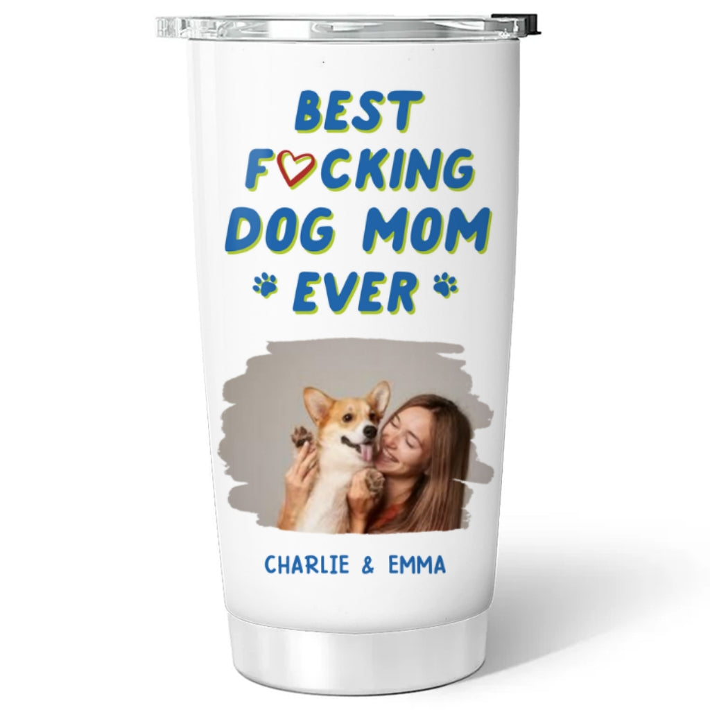 Custom Photo Christmas Birthday Gifts For Dog Mom, Dog Lovers • Summertime With Me Photo - Personalized Tumbler