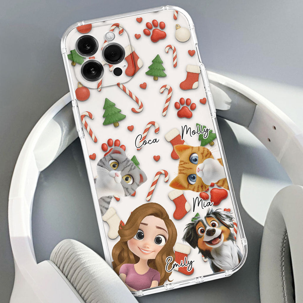 Pet And Human Cartoon Ver 2 - Personalized Phone Case