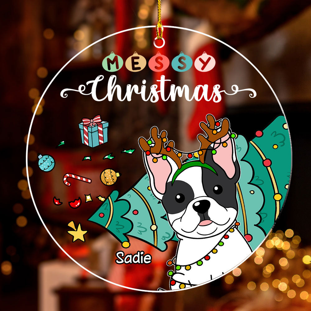 Messy Holiday - Personalized Acrylic Ornament