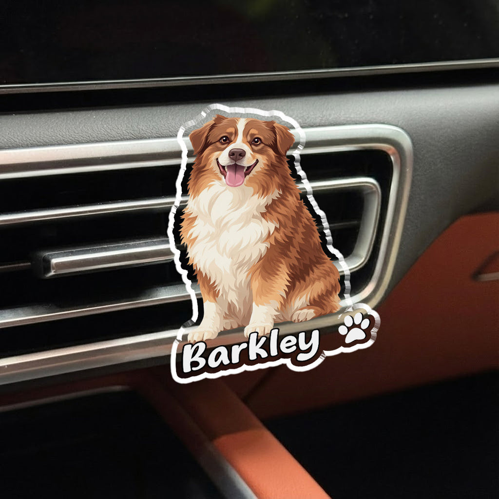 Here Is The Dog - Personalized Car Vent Clip