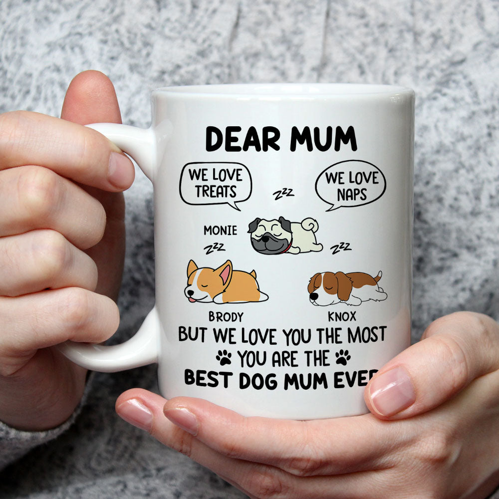 Custom Christmas Birthday Gifts For Dog Lovers • You Are The Best To Me - Personalized Coffee Mug