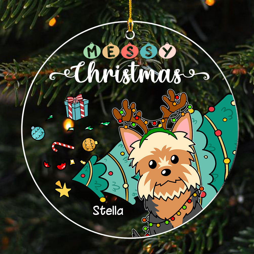 Messy Holiday - Personalized Acrylic Ornament