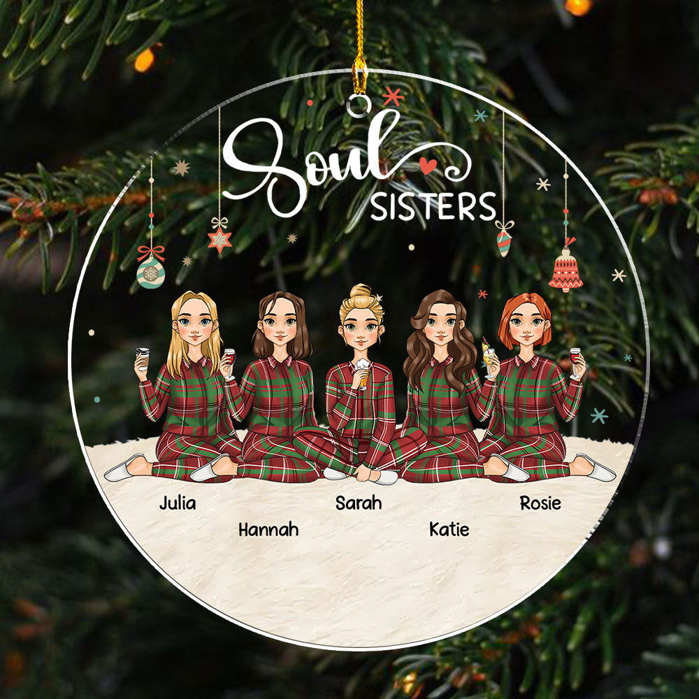 Soul Sisters - Personalized Acrylic Ornament