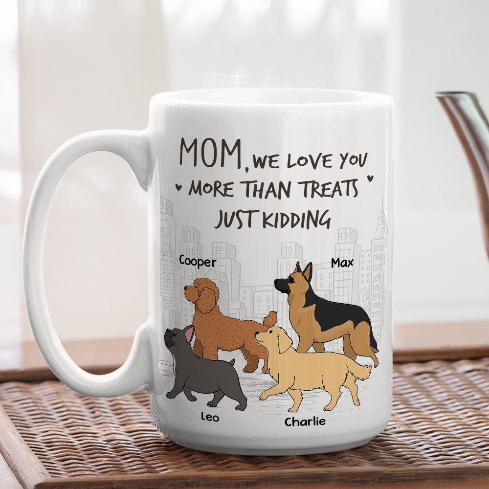Custom Photo Christmas Birthday Gifts For Dog Lovers • More Than Treats - Personalized Coffee Mug