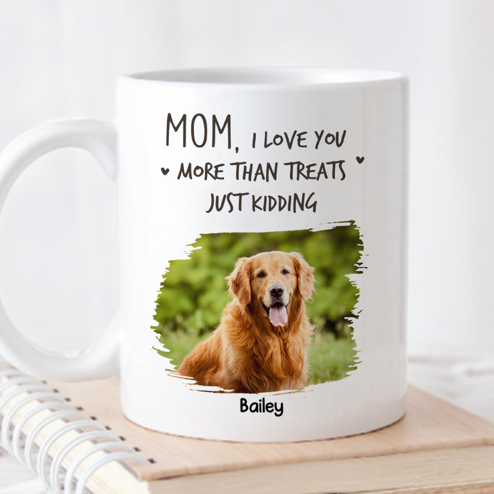 Custom Photo Christmas Birthday Gifts For Dog Lovers • More Than Treats - Personalized Coffee Mug