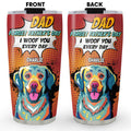 Custom Christmas Birthday Gifts For Dog Lovers • I Woof You Every Day - Personalized Tumbler