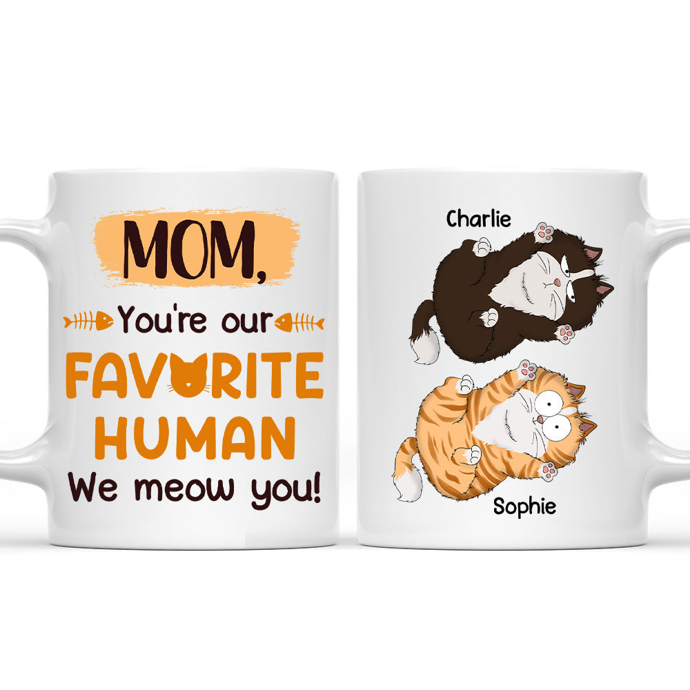 Custom Mother's day Birthday Gifts For Cat Mom, Cat Lovers • We Meow You - Personalized Coffee Mug