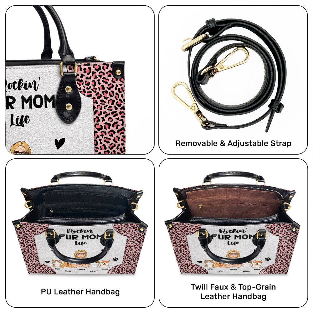 Dog Mom Better Life - Personalized Leather Bag
