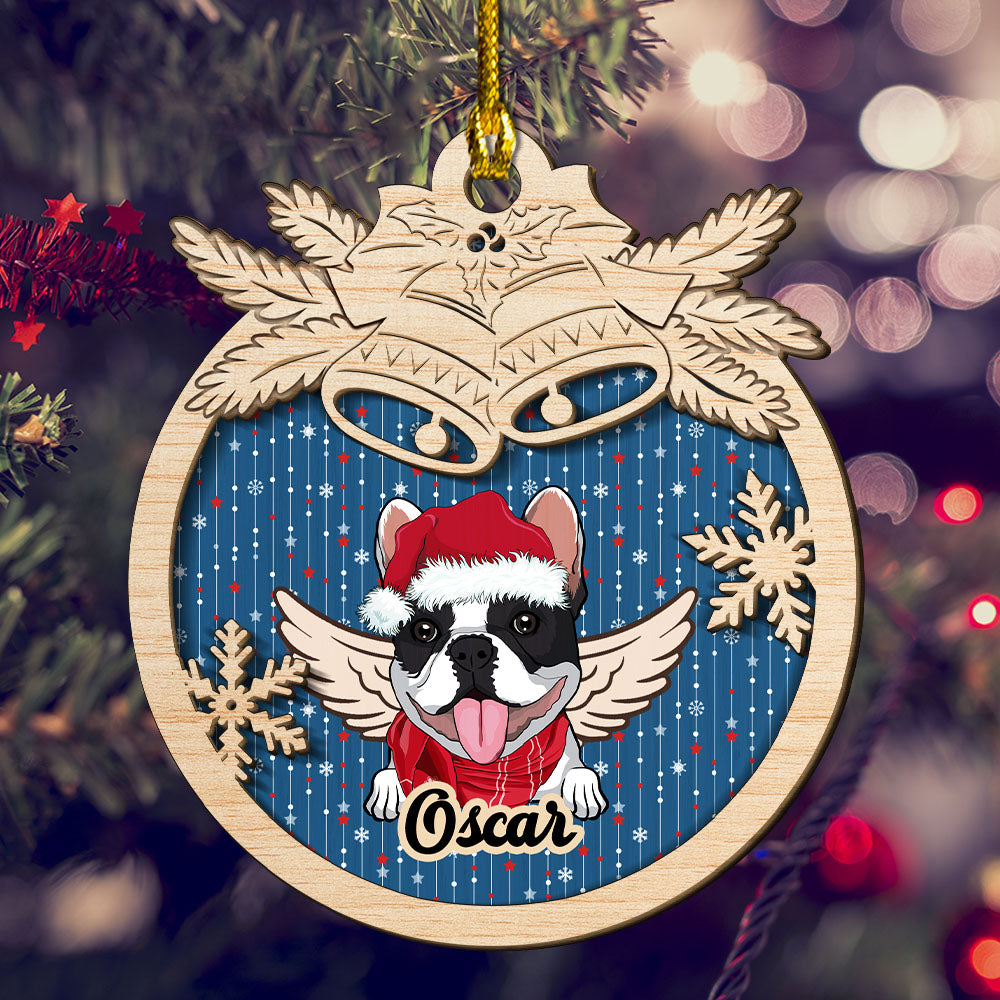 Jingle Bells Pet - Personalized 2-layered Wood Ornament