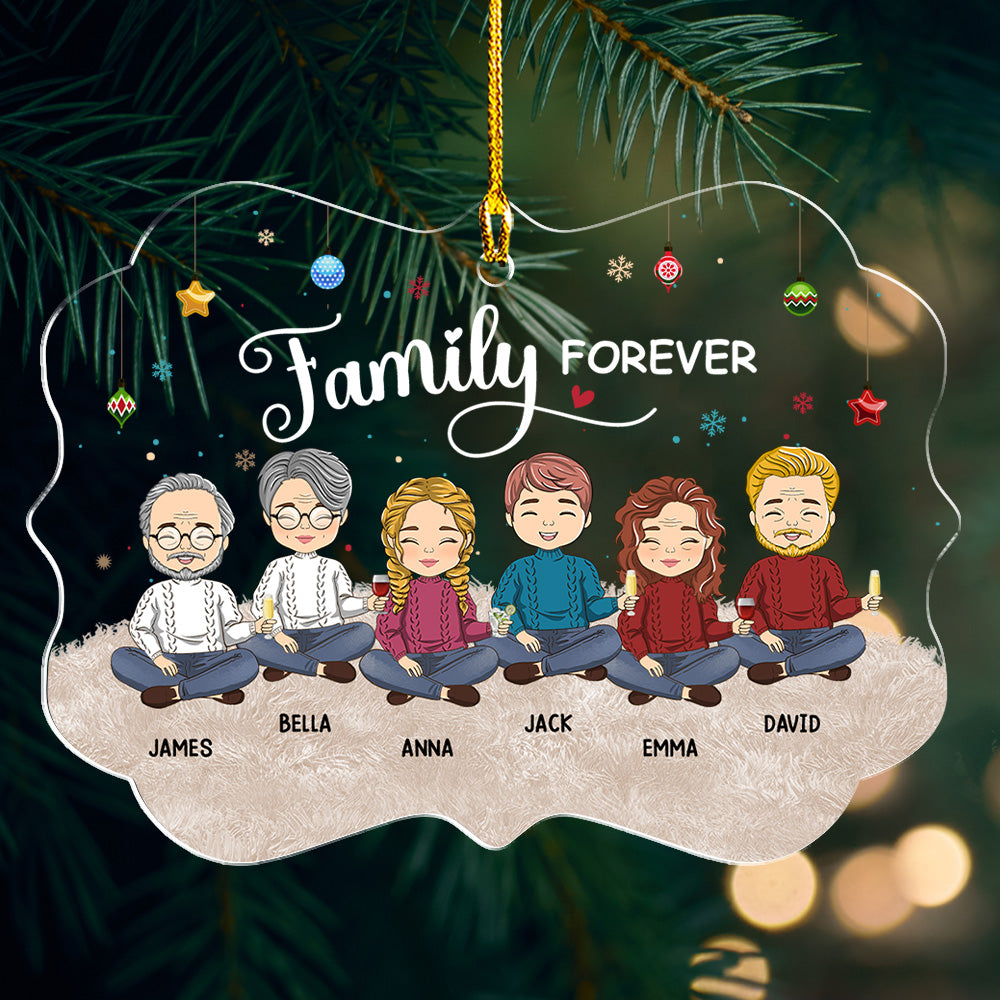 Family Forever - Personalized Acrylic Ornament