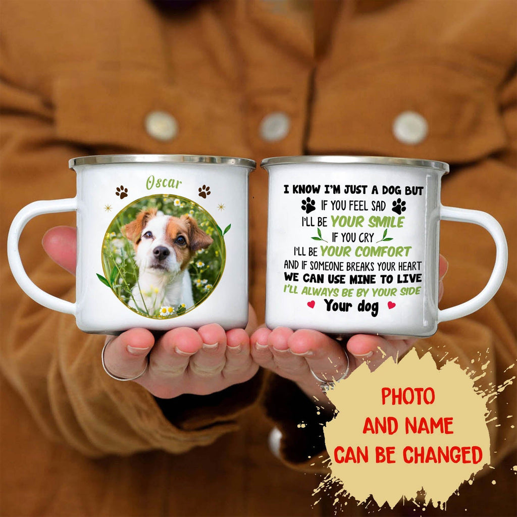 Custom Photo Christmas Birthday Gifts For Dog Lovers • I'll Always Be Your Smile - Personalized Photo Campfire Mug