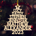 Family Name 2023 New Version - Personalized 1-layered Wood Ornament