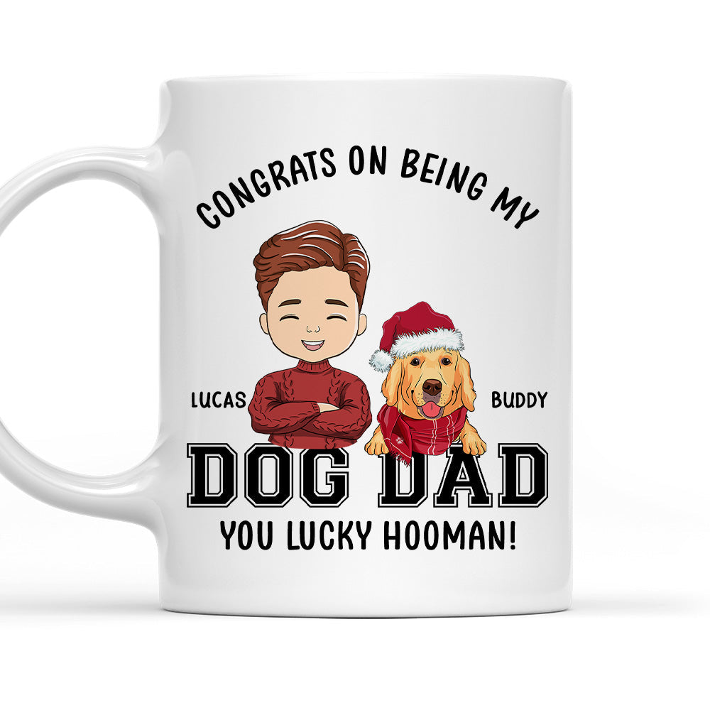 Custom Christmas Birthday Gifts For Dog Lovers • Congrats Dog Dad/Mom - Personalized Coffee Mug
