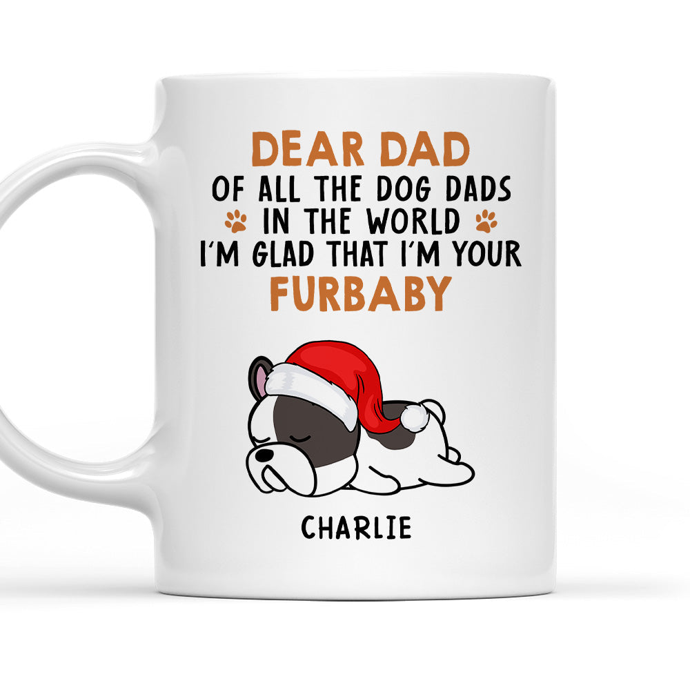 Custom Photo Christmas Birthday Gifts For Dog Lovers • Glad To Be Your Furbaby - Personalized Coffee Mug