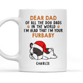 Custom Photo Christmas Birthday Gifts For Dog Lovers • Glad To Be Your Furbaby - Personalized Coffee Mug