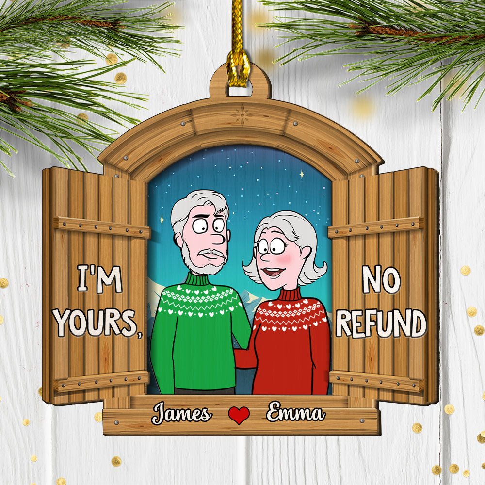 I'm Yours - Personalized 2-layered Wood Ornament