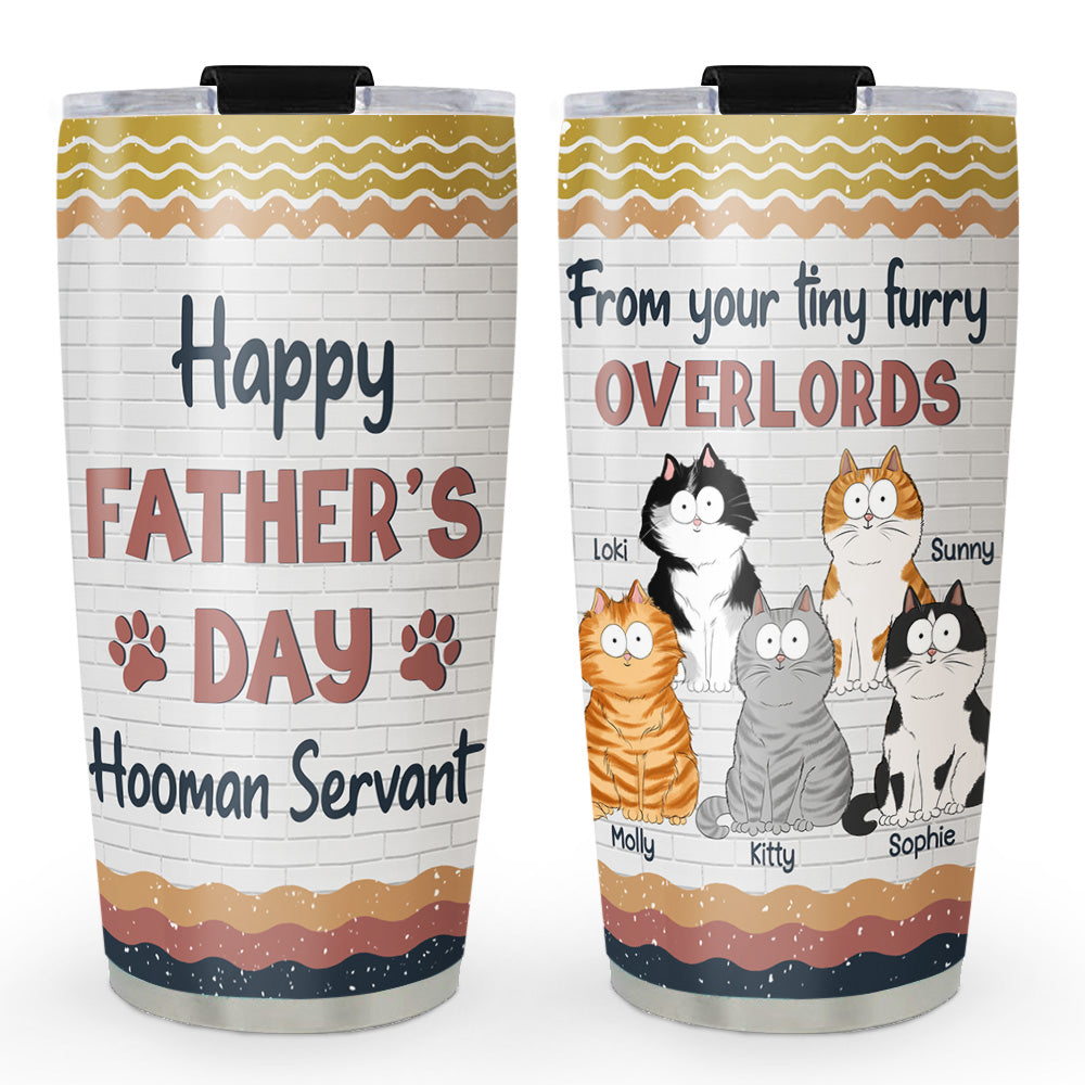 Custom Mother's day Birthday Gifts For Cat Mom, Cat Lovers • Hooman Servant - Personalized Tumbler