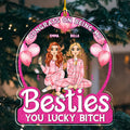 Pink Besties Forever - Personalized Acrylic Ornament